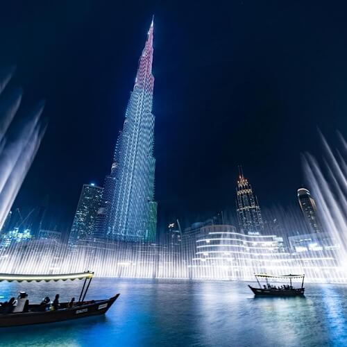 Italian & Japanese lunch with Burj Khalifa view